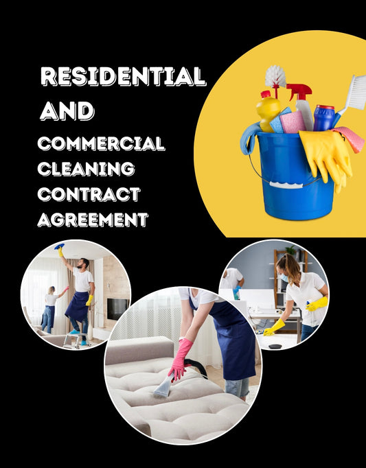 Residential and Commercial cleaning agreement template