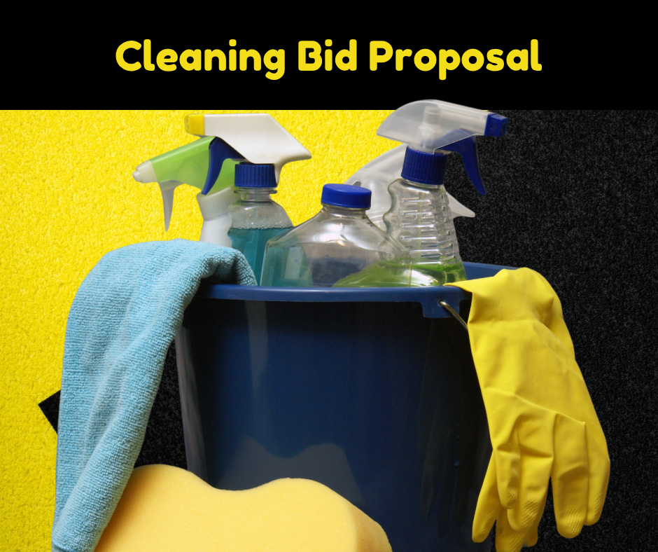 Cleaning service bid proposal template