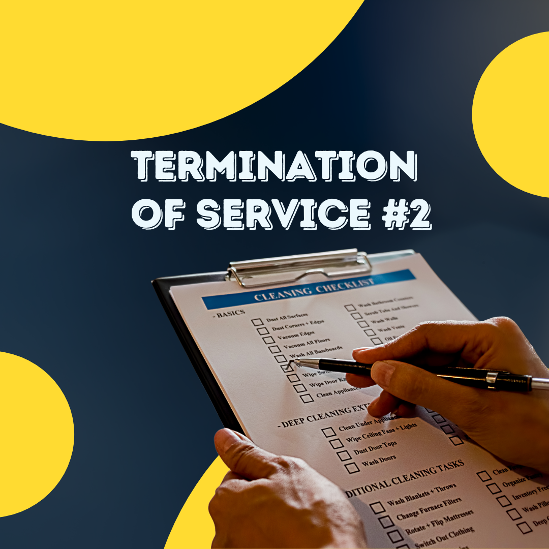 Termination of service template 2