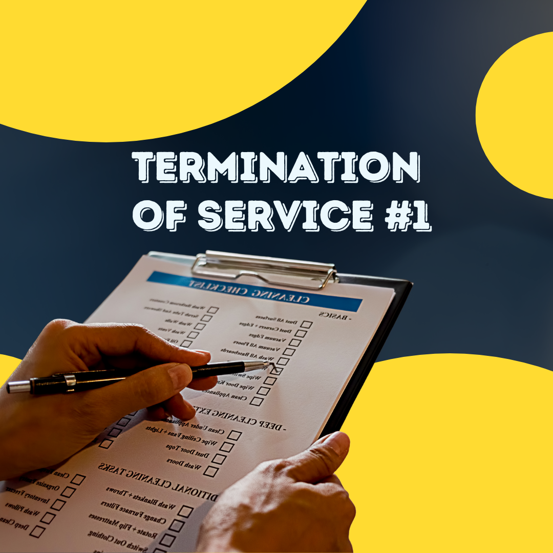 Termination of service template 1