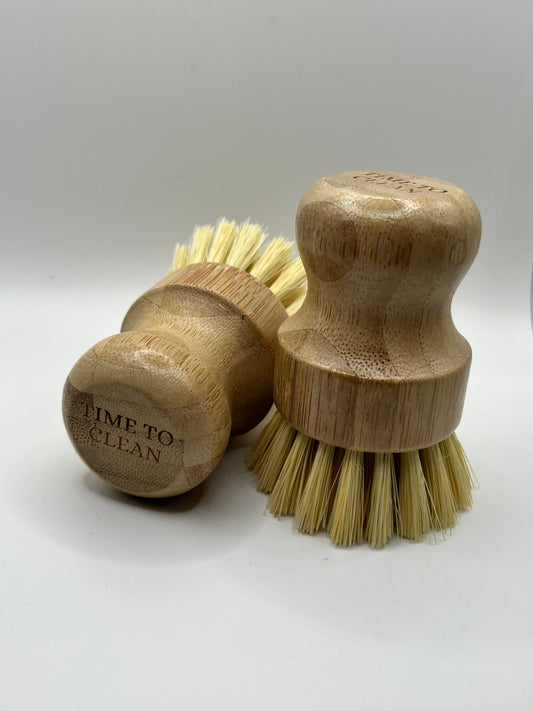 2 pk Bamboo scrub brush